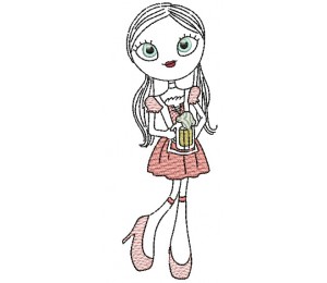 Stickdatei - Bayrisches Mädel 8